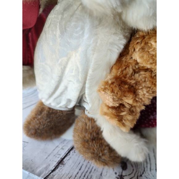 Christmas Bear Plush With Stand 2003 common weather Books Are Fun Holiday Gift - Picture 6 of 10